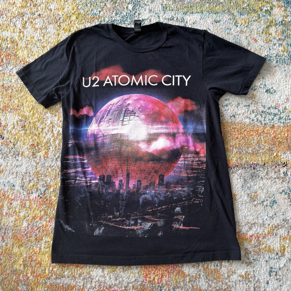 U2 Atomic City Live at Sphere Las Vegas Graphic Tee Small Gildan